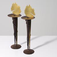 2 Albert Paley SUNRISE Candlesticks, Limited Edition - Sold for $7,680 on 02-21-2026 (Lot 38).jpg